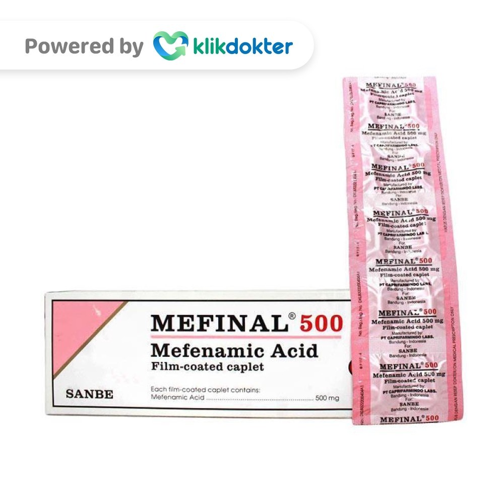 Mefinal 500mg 10 Kaplet