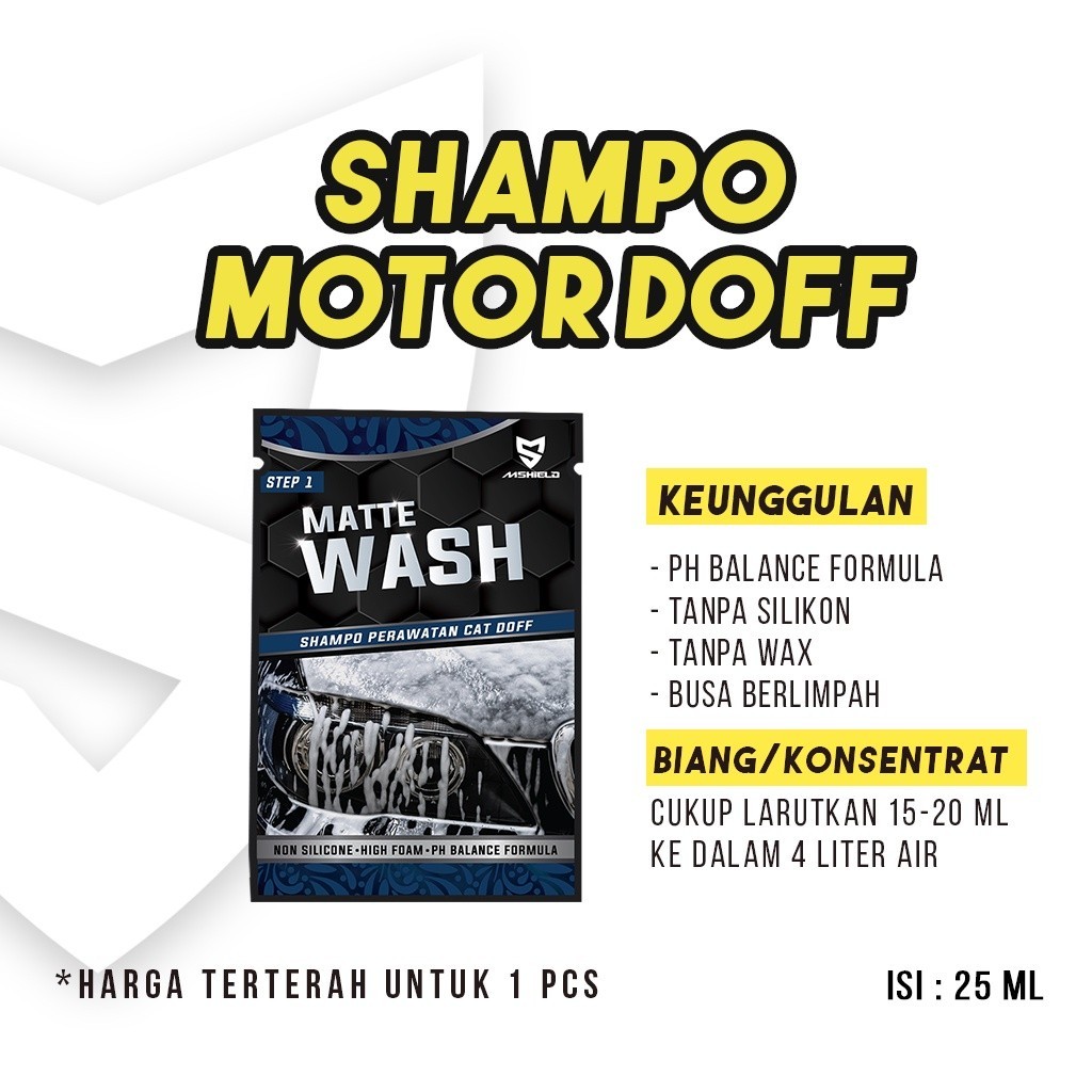 Shampo Motor Doff - Matte Shampoo - Shampo sampo motor - wash - Sabun motor - Sabun cuci motor sache