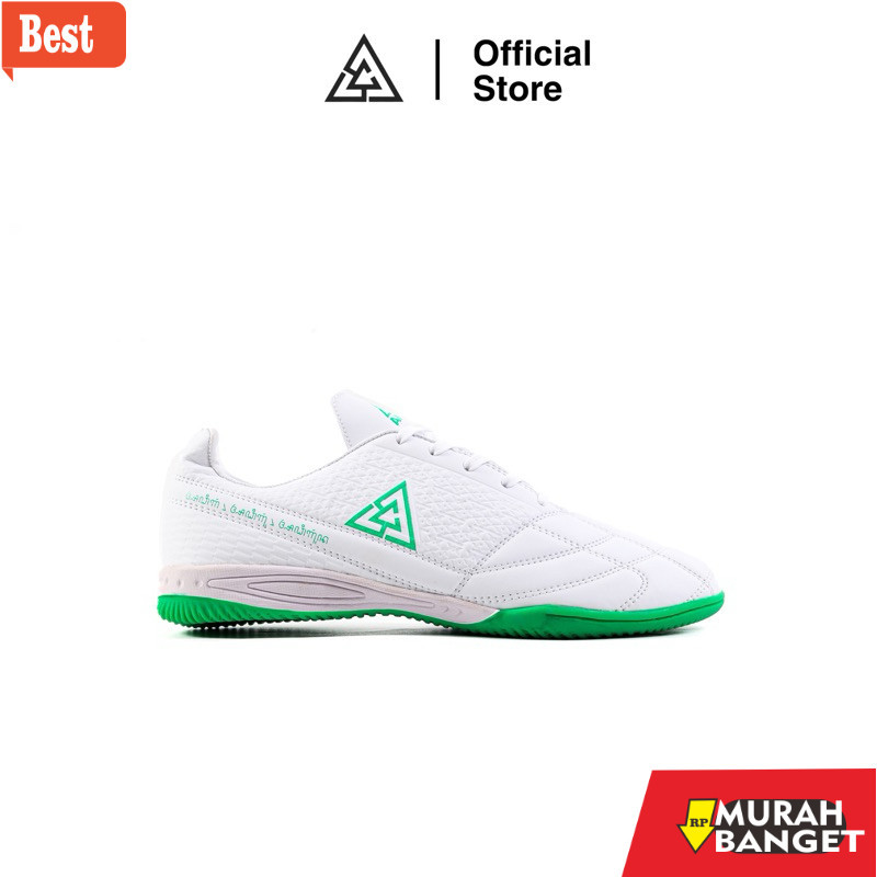 Sepatu futsal kekinian APHA - Sepatu Futsal Apha Genesis Putih Hijau Tua