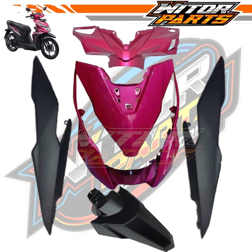 ECERAN SATUAN Body Halus Beat Fi New Esp Th 2016 2017 2018 2019 Pink Magenta / Full Body Halus Honda