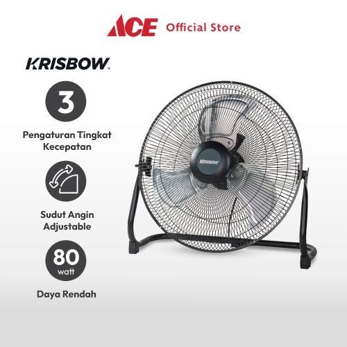 Ace Krisbow 16 inci Kipas Angin Meja Industrial 80 Watt 400Bp1 Desk Fan Penyejuk Ruangan Kipas Balin