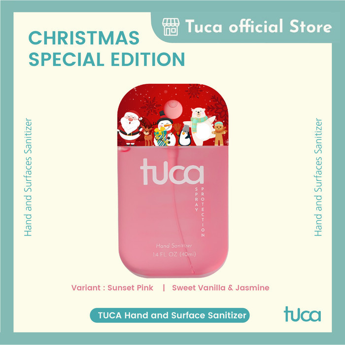 

(NEW) -Christmas Special Design Tuca Hampers - Hand & Surface Sanitizer Gift - Xmas Z Pink