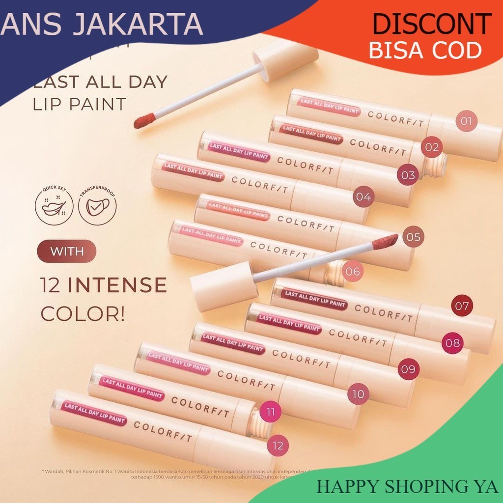 (ANSJ)wardah colorfit lip