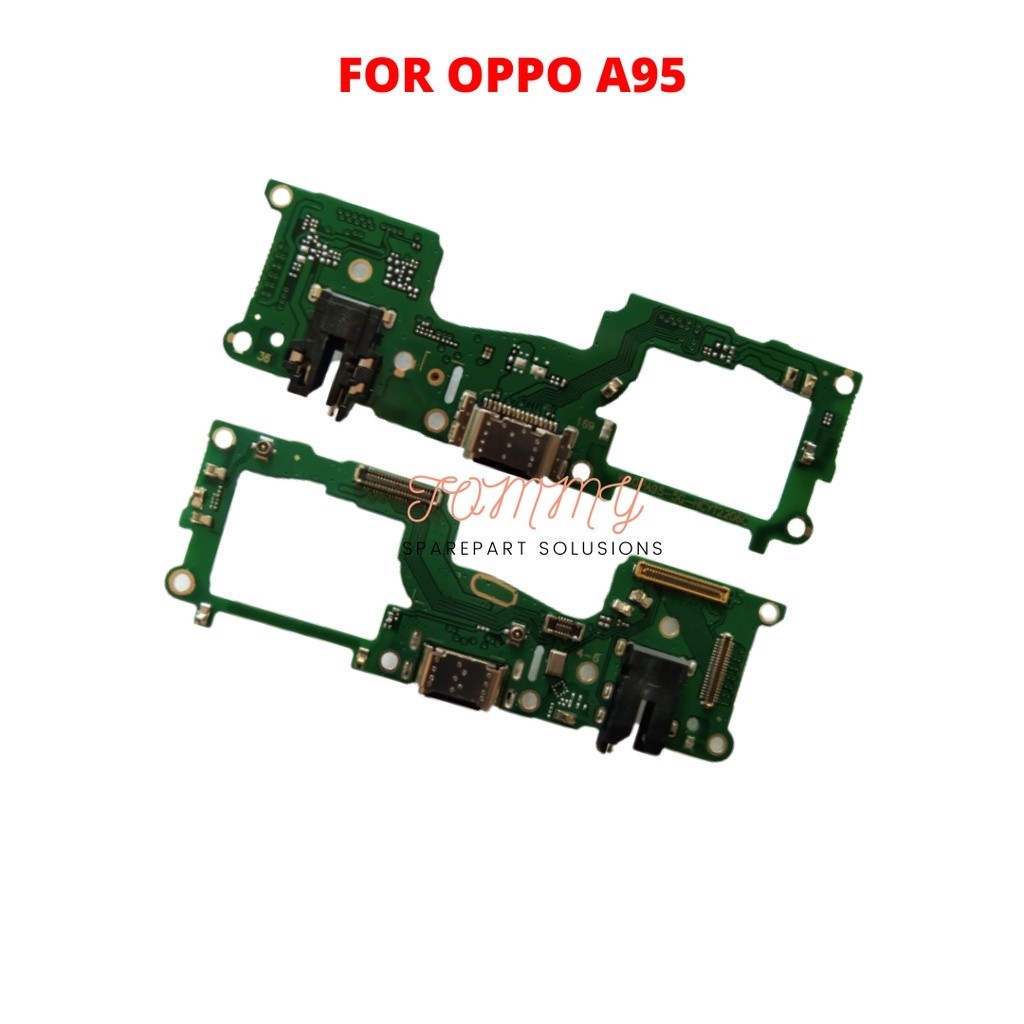 PAPAN PCB CHARGER OPPO A95 + MIC + HEADSET KONEKTOR CHARGER