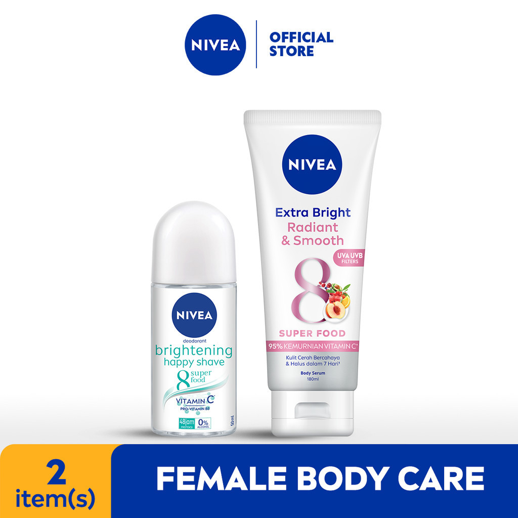 NIVEA Extra White Radiant & Smooth + Deodorant Happy Shave 50 ml
