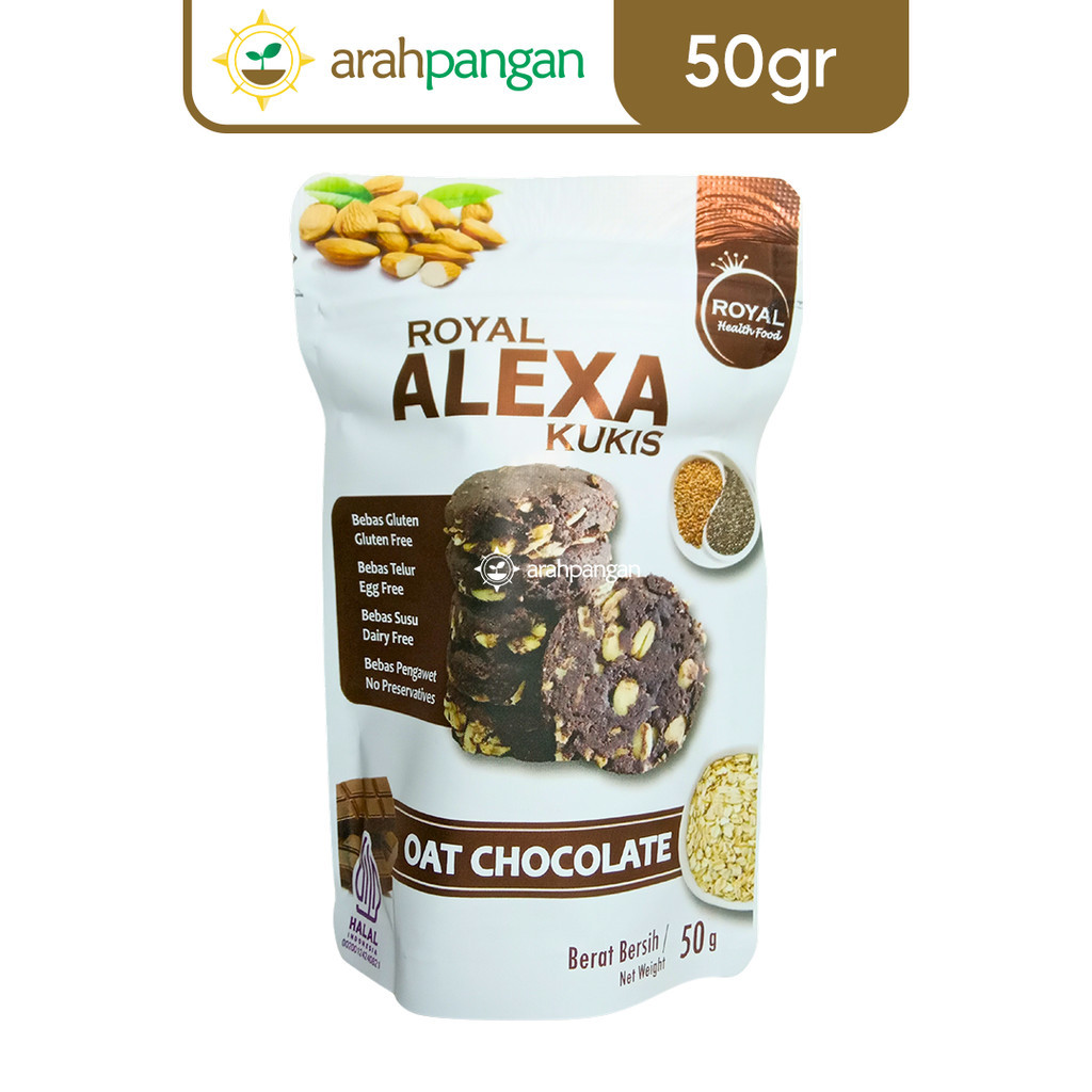 

Alexa Cookies Almond OAT CHOCOLATE Royal 50gr Gluten Free