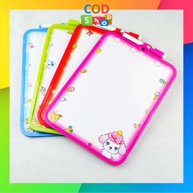 

COD - S6246 Colorful White Board Free Spidol / Mini Papan Tulis Anak Motif Karakter / Papan Mini Gambar Edukasi Bisa Dihapus