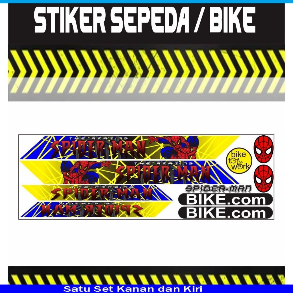 STIKER SEPEDAH / STRIPING SIDERMAN BIKE SEPEDAH VARIASI MOTIF LIST