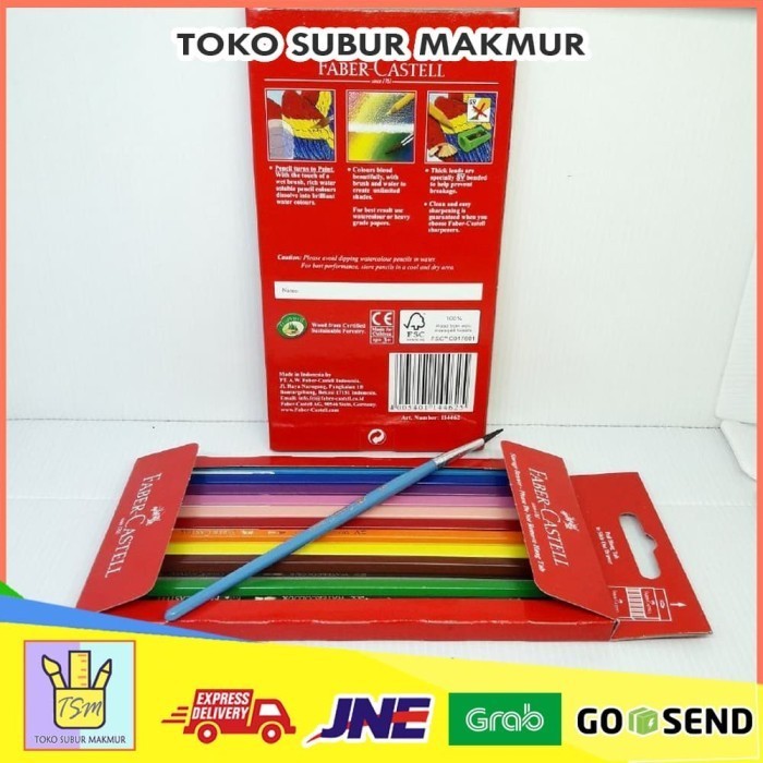

✨LARIS✨ -PENSIL WARNA GAMBAR FABER CASTELL 12 24 CLASSIC WATERCOLOUR LUCU UNIK