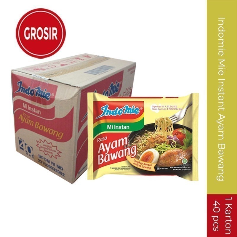 

Indomie Mie Instant Ayam Bawang 1 karton Grosir