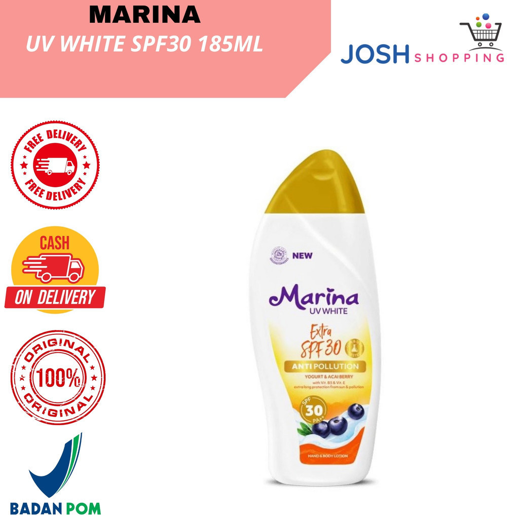 Marina UV White Extra SPF 30 185ml HALAL BPOM