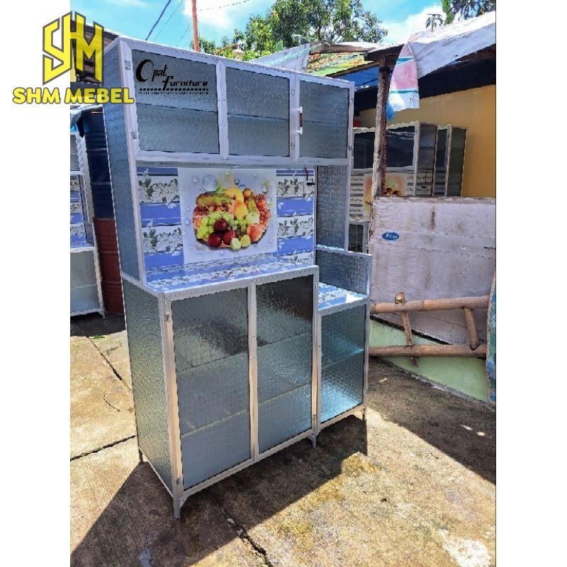 MURAH Rak Piring 3 Pintu Magicom Minimalis Termurah Terlaris Cirebon Kuningan Majalengka Indramayu S