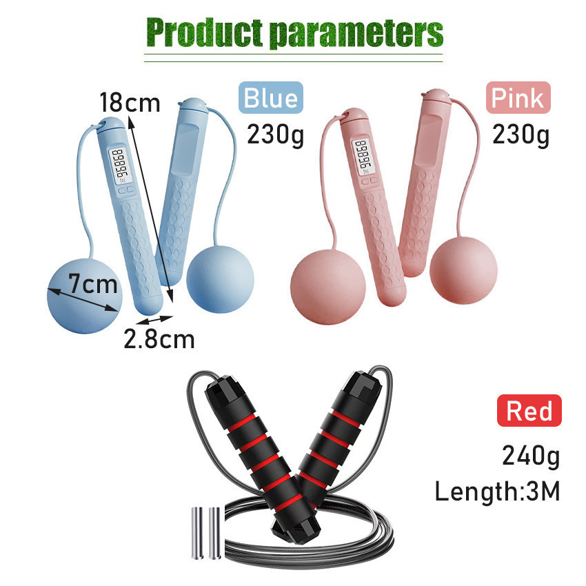 Cordless Jump Rope Lompat Tali Jump Rope Skipping Ropeless Adjustable - Lompat Tali Skipping Tanpa