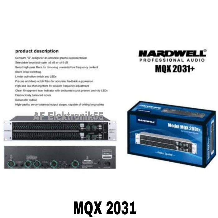AGEN Equalizer Hard well MQX 2031 + Input Subwofer Original