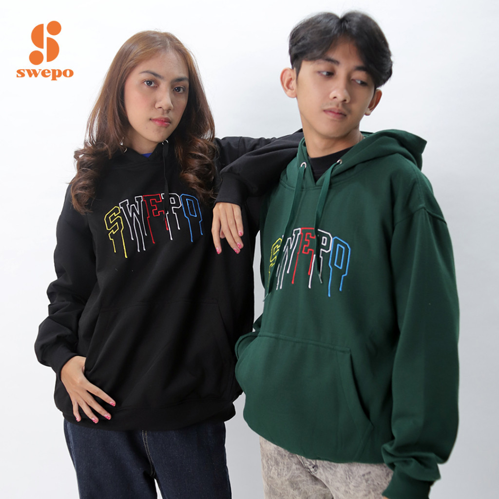 new✨ -SWEPO Hoodie Jumper Swepo Drip (Bordir) Size M-XXL (Pria & Wanita)