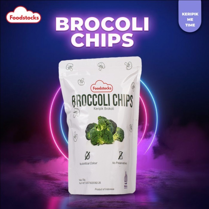 

TERLARIS Foodstocks Keripik Brokoli (Brocolli Chips) (Snack Sehat Buah Sayur)