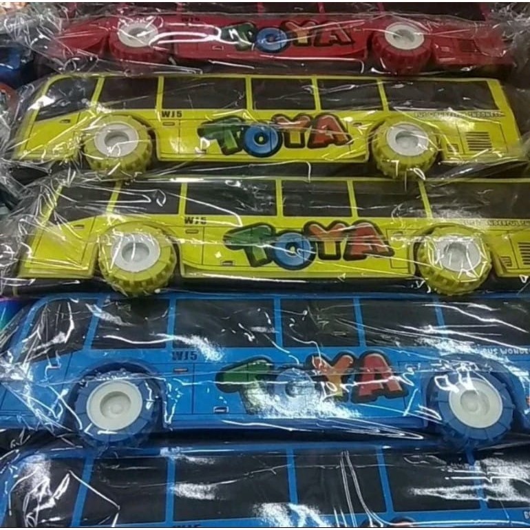 HARGA PRODUK BIBU id (SERBA MURAH) COD MAINAN EDUKASI ANAK Mainan Anak Mobil Pullback Bus Tayo Toya