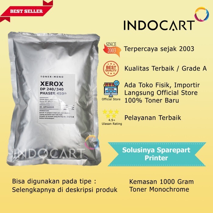 

Best Seller[Promo] Serbuk Toner Xerox DC 285 286 400 1085 2056 2058 2060 S2010 S2110-1kg
