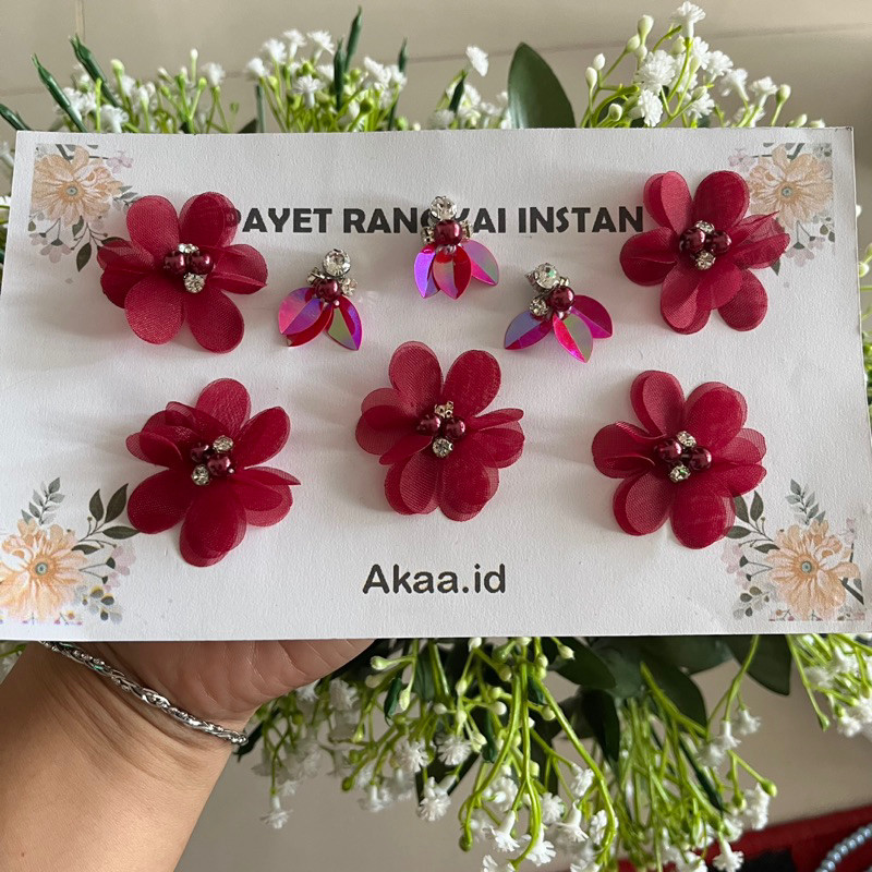 Set payet bunga dan tabur