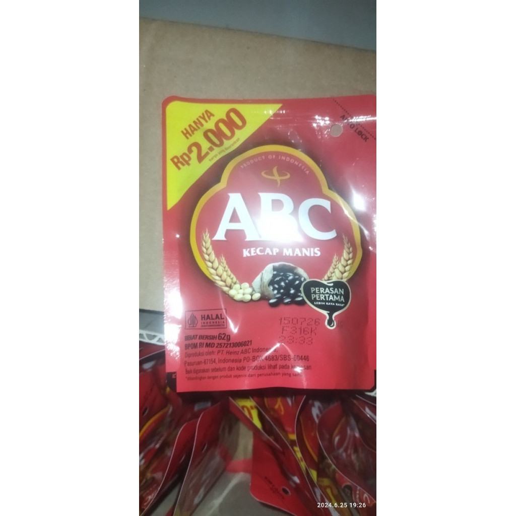 

ABC kecap manis 62ml refill pouch