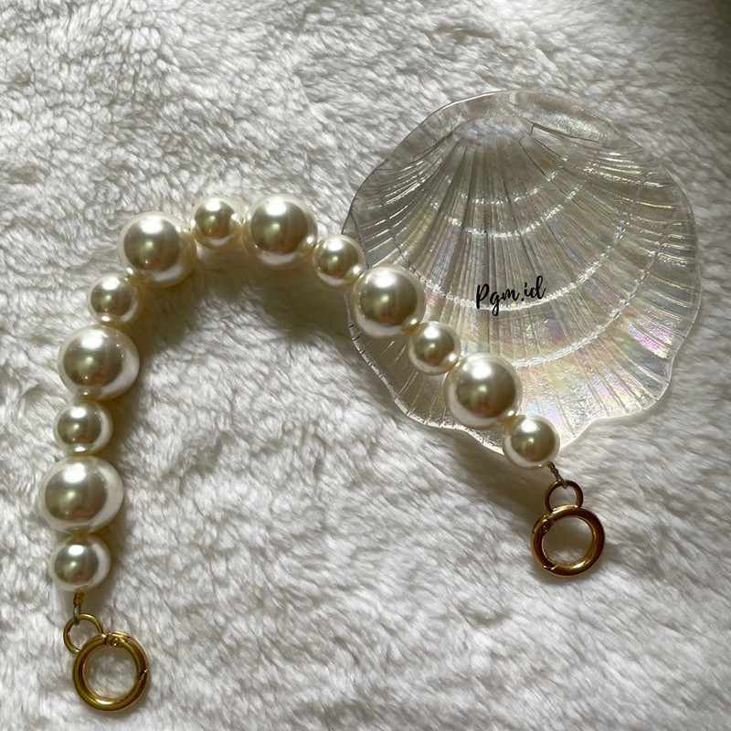 Aksesoris tas pearl mutiara strap tali tas pendek mix