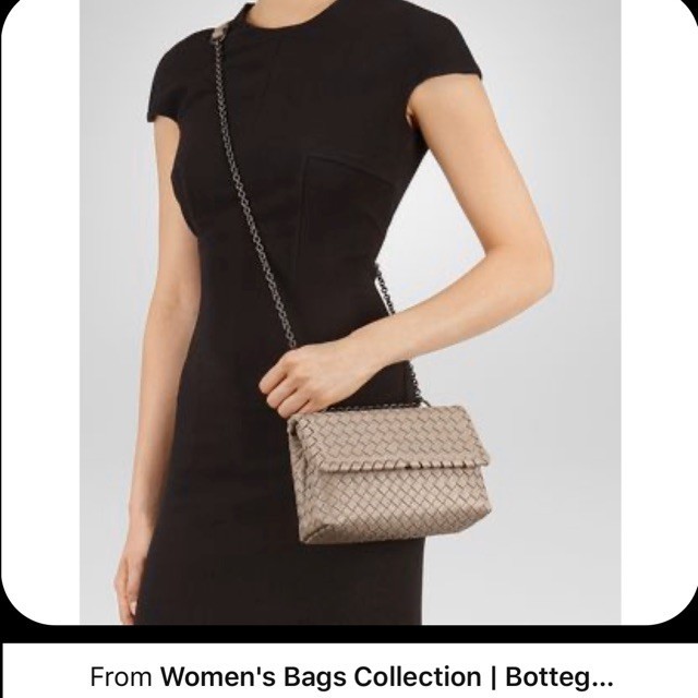 Aksesoris tas - black chain bag strap tali tas rantai hitam bottega