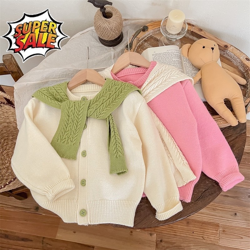 BEST SELLER ~CARDIGAN KNIT RAJUT ANAK PREMIUM - HAERIN CARDIGAN - Cardigan Anak Premium Cardigan Ana