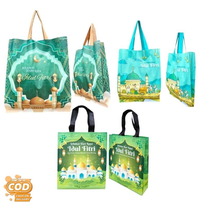 

[ Flash Sale ] (Perlusin) Tas Lebaran Idul Fitri Laminasi / Tas Hampers Lebaran