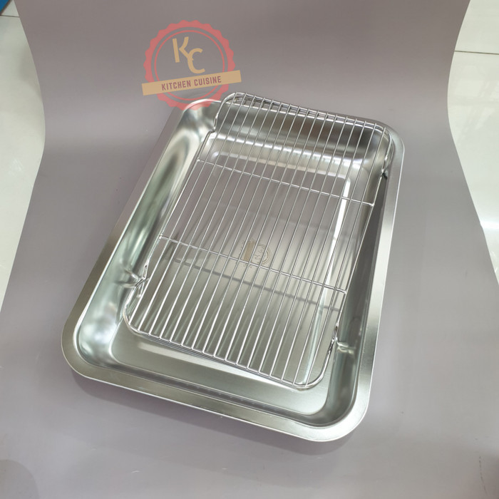 Nampan Set Cooling Rack Stainless 36 x 27 / Peniris / Nampan oven