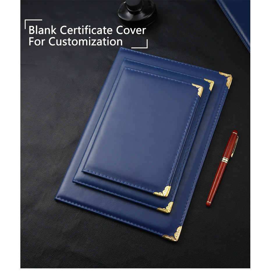 

A4 Certificate Holder Folder Cover Blue