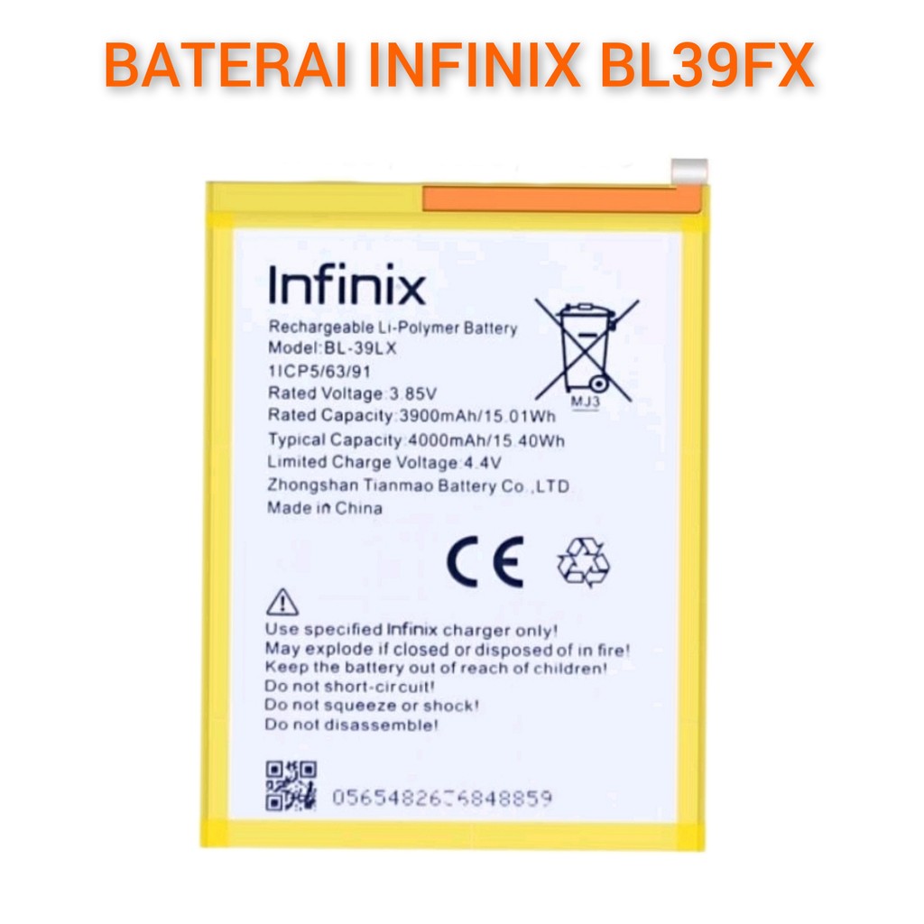 Baterai Infinix Smart 4 BL39FX