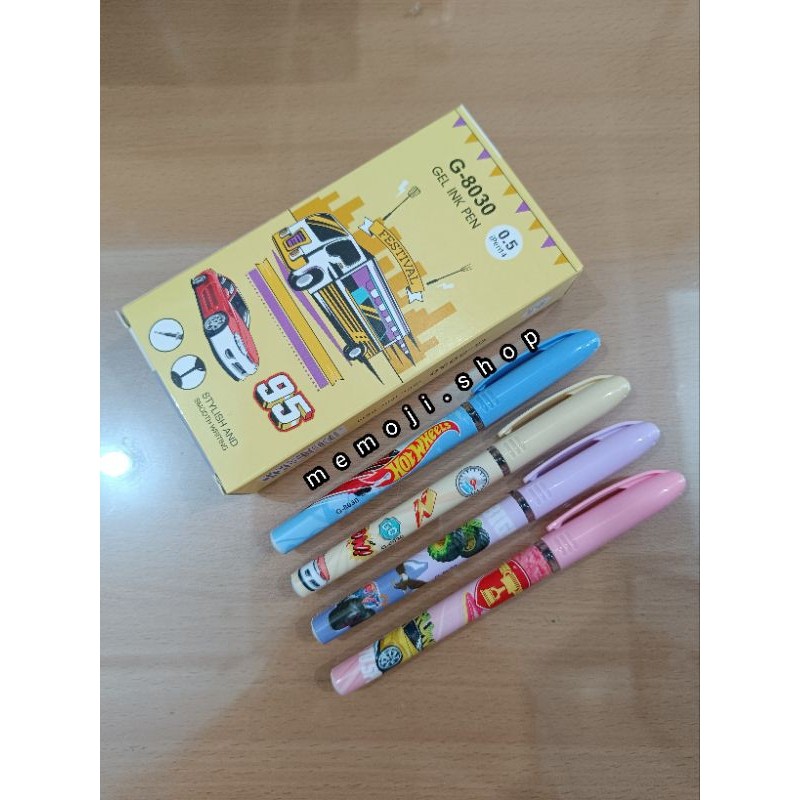 

Pulpen Gel G-8030 cars (12pc)