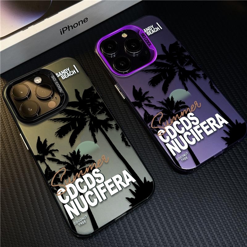 Pohon kelapa Casing Hp Anti Jatuh Case Oppo A15 RENO4/5/6/7/8T A38A3SA5A12EA33A54 A57 A31 A18 A58 A1