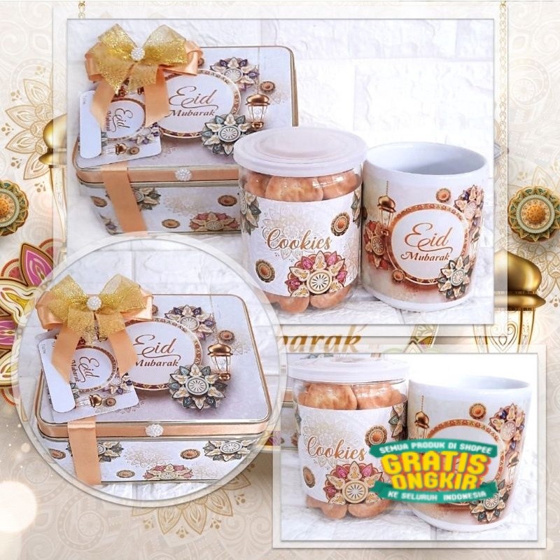 READY paket hampers lebaran / hampers idul fitri / kardus lebaran hardbox / paket kaleng lebaran mur