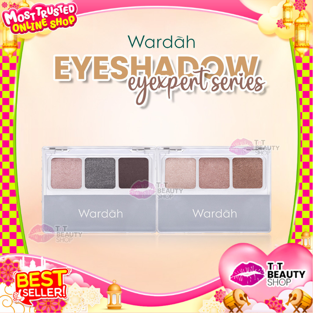 Wardah EyeXpert Eyeshadow - 3 Warna Intense Yang Tahan Lama | TnT Beauty Shop