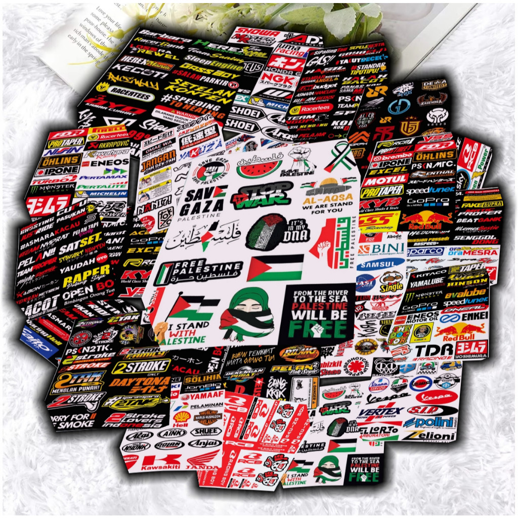Setiker Sticker Stiker Motor, Sticker racing, Stiker Sepeda, Stiker botol Keren, Stiker gitar, Stike