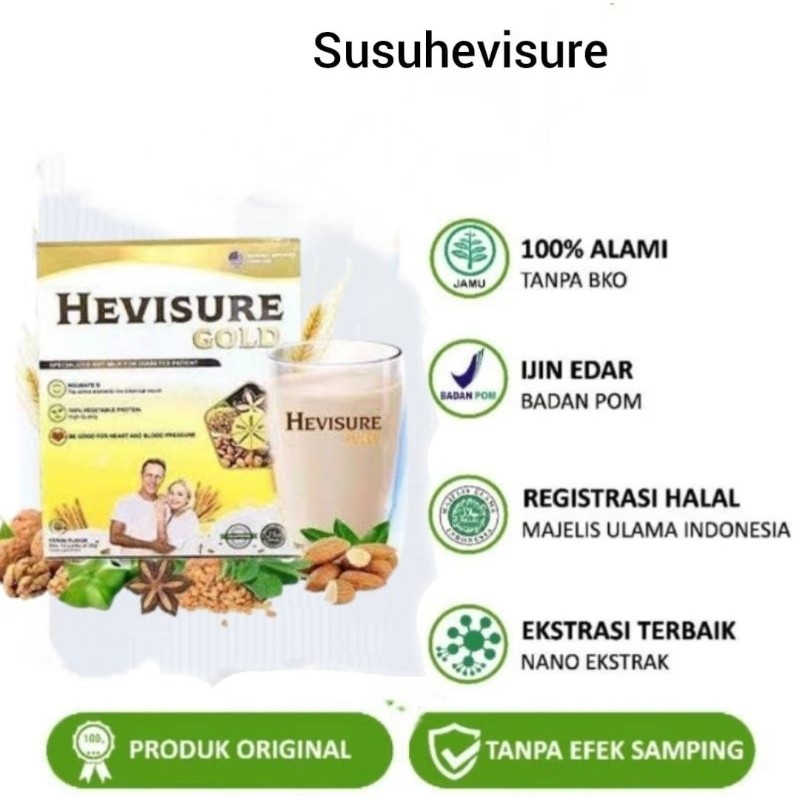 

HEVISURE GOLD MILK SUSU OBAT DIABETES KENCING MANIS INSULIN PANKREAS 12 SACHET