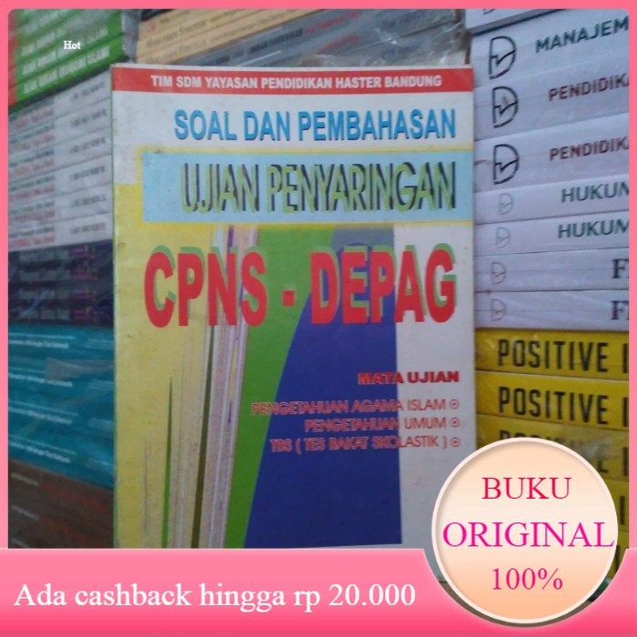 Buku SOAL DAN PEMBAHASAN UJIAN PENYARINGAN CPNS DEPAG #Bekas
