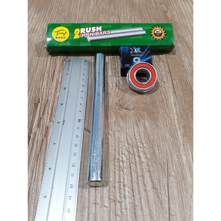 MURAH PAKET As Roda + Lahar Bearing Gerobak Sorong As Lahar Ban Gerobak Dorong