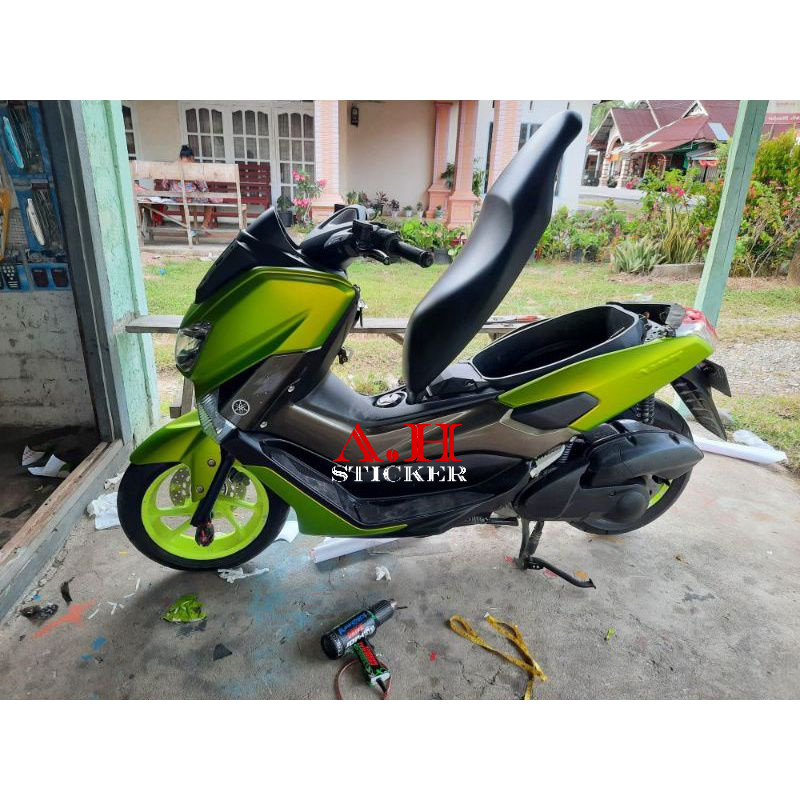 Stiker Skotlet Lime Green Skotlet Motor Satin Hijau Lemon Doff Metalik