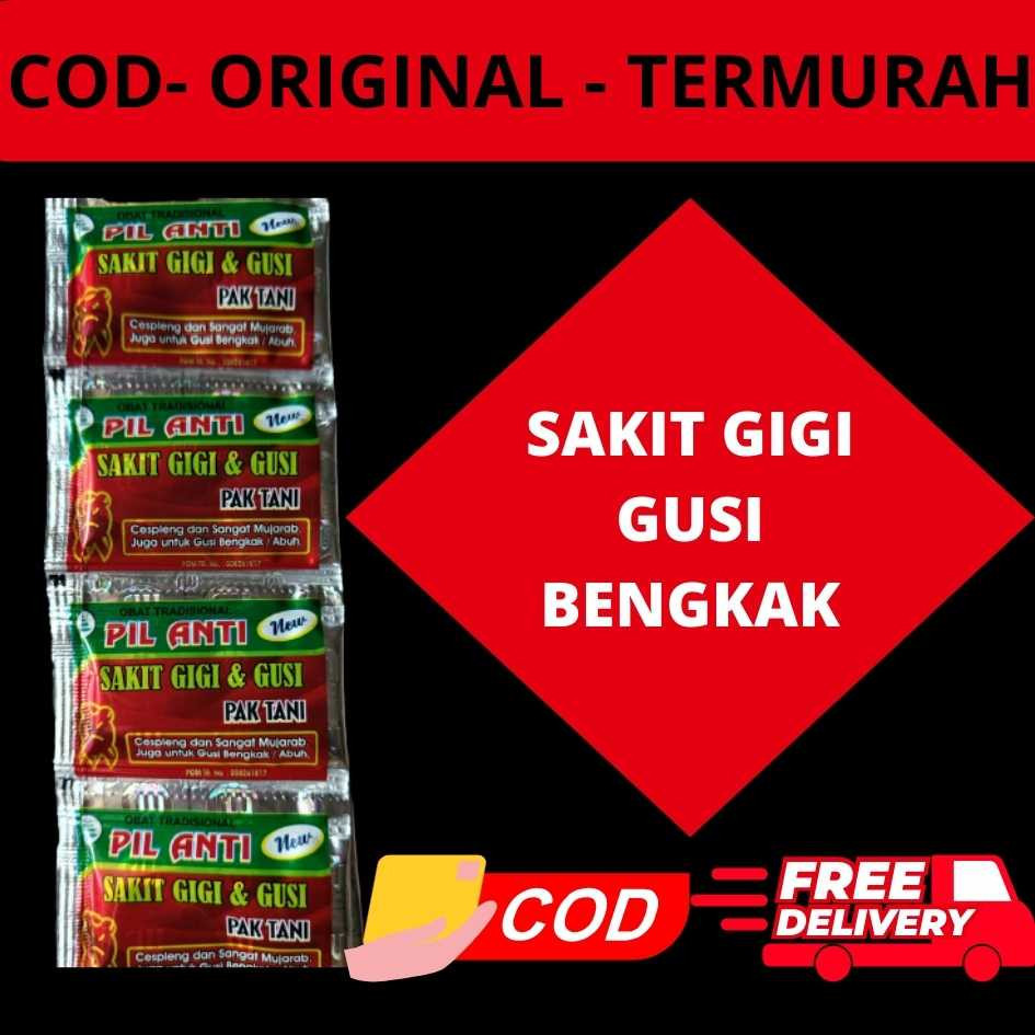 NEW BEST PROMO Pil PAK TANI , Obat Sakit Gigi, Obat Gusi Bengkak, Jamu Pak Tani 100%ORIGINAL