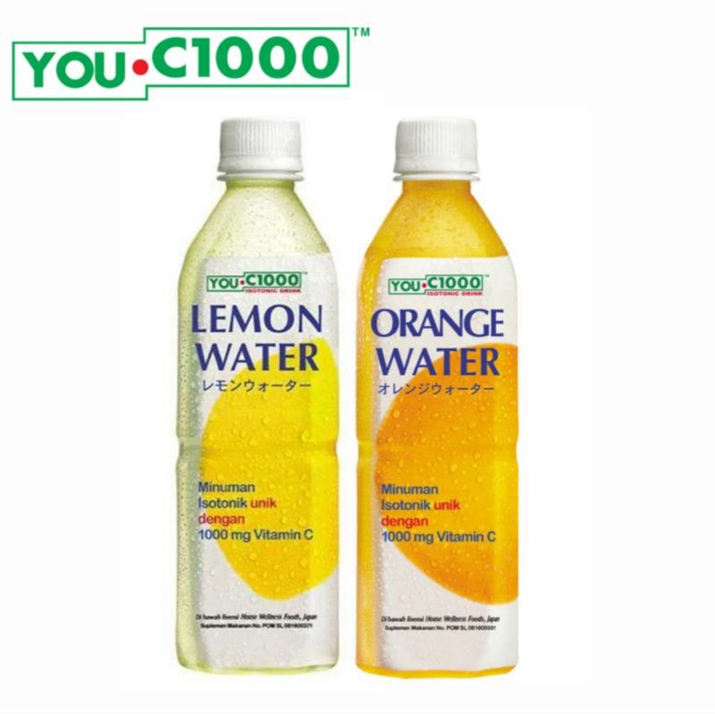 

YouC1000 isotonic drink orange lemon Vitamin C 500ml