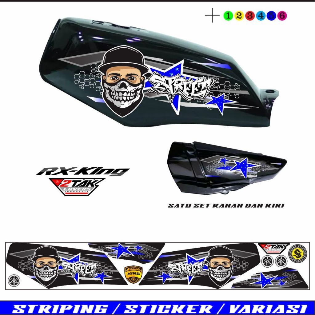 STIKER MOTOR STIKER MOTOR RX KING / STIKER VARIASI RX-KING