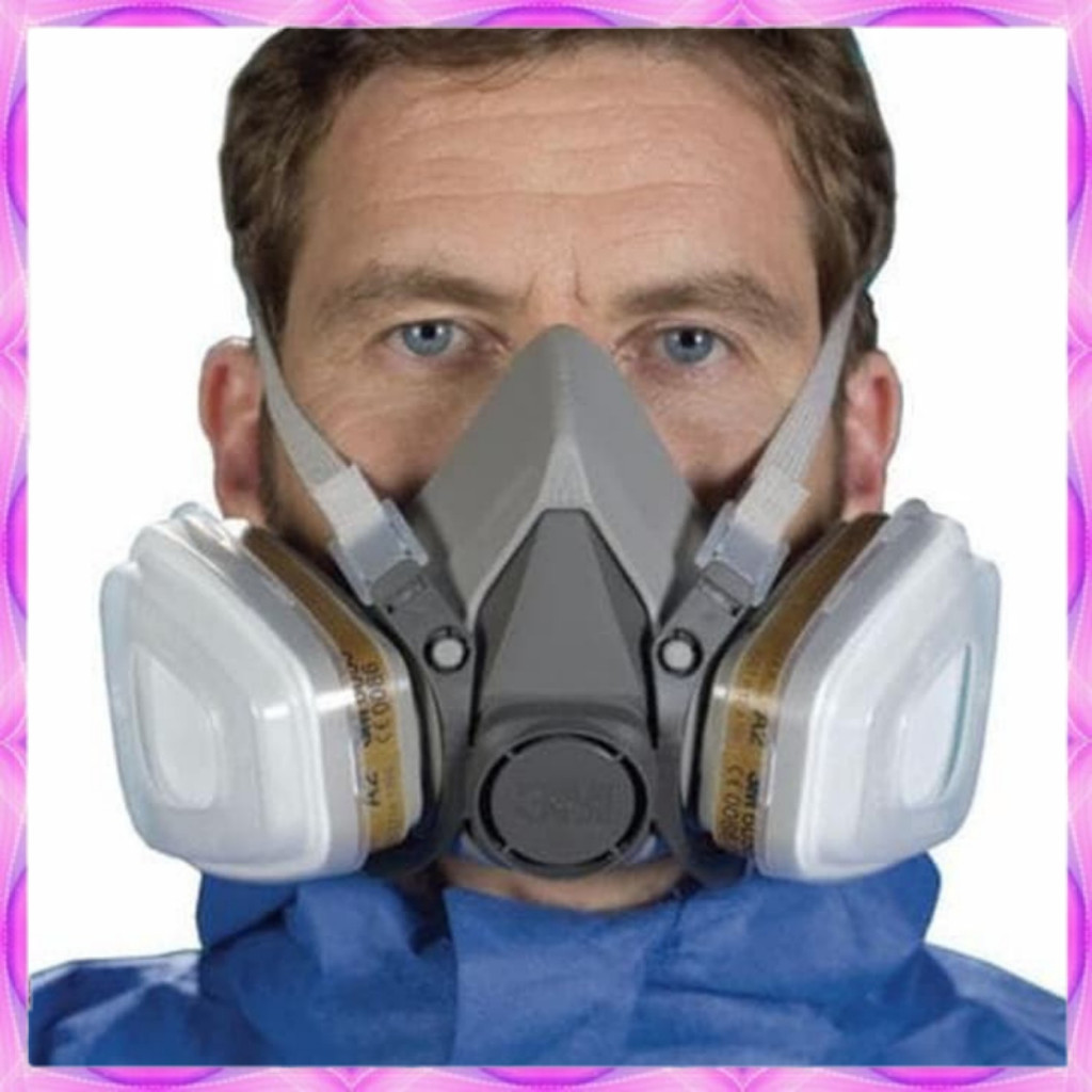 Masker Gas Respirator Masker Gas Masker Anti Racun - Respirator 6200 Masker Gas Respirator