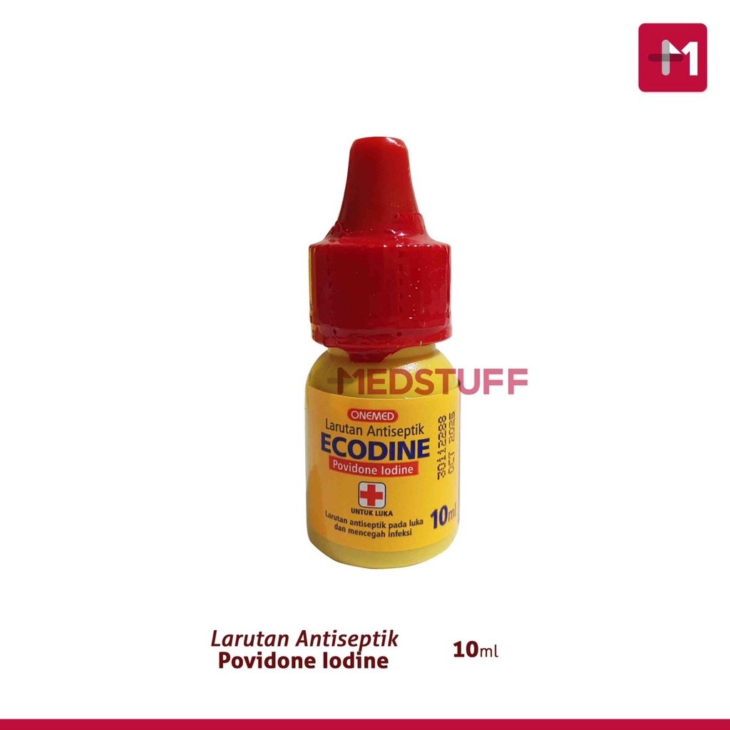 Ecodine 10ml Povidone Iodine 10ml Antiseptik Povidon Iodin 10ml Povidone Iodine Onemed 10ml