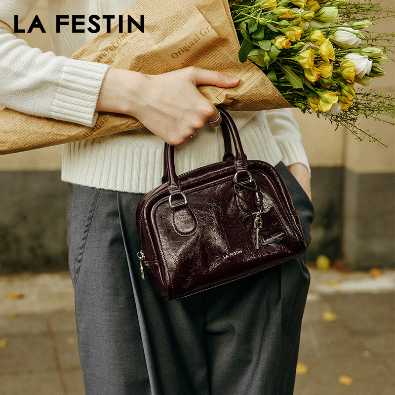 LA FESTIN Original Brand Handbag Women Popular Shoulder Bag Designer Boston Bag Luxury Bag Square Ba