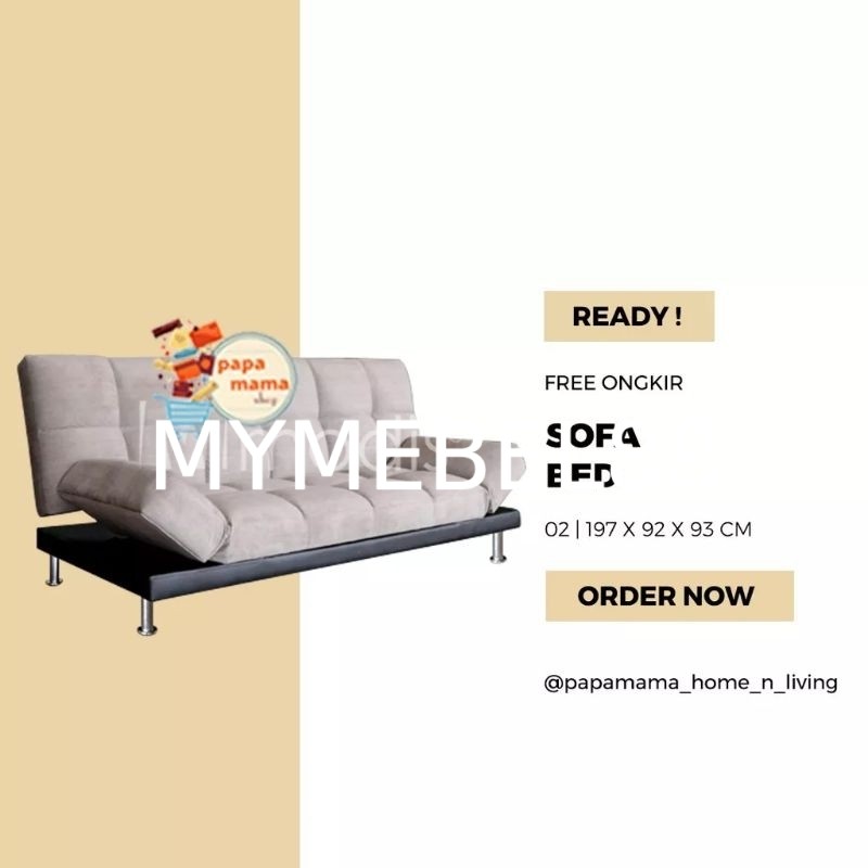 [MYMEBEL88] PROMO TERMURAH Sofa Bed Murah - Sofa Bed Cantik - Sofa Bed Multifunsi SB-02 - Medan