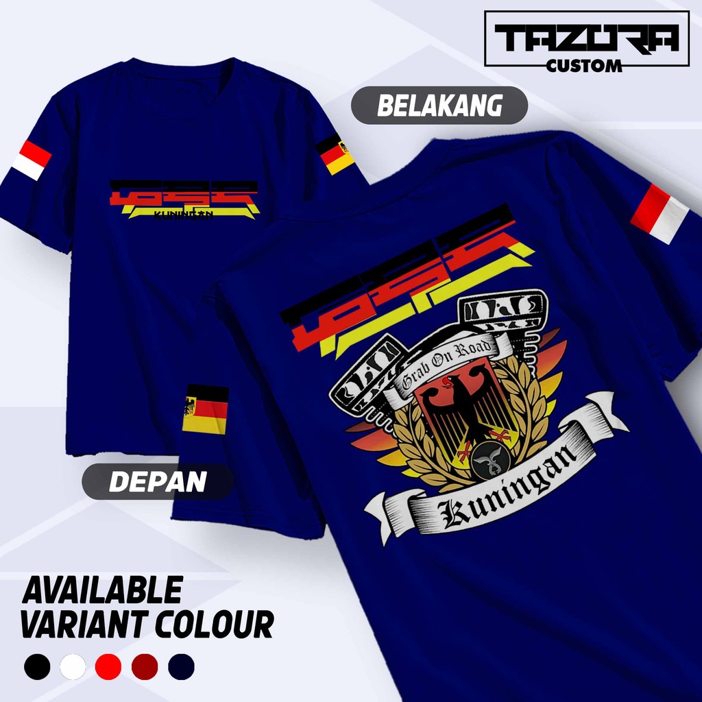 KAOS GRAB ON ROAD GBR  KUNINGAN INDONESIA TERBARU - BAJU GBR INDONESIA - BAJU KOMUNITAS MOTOR INDONE