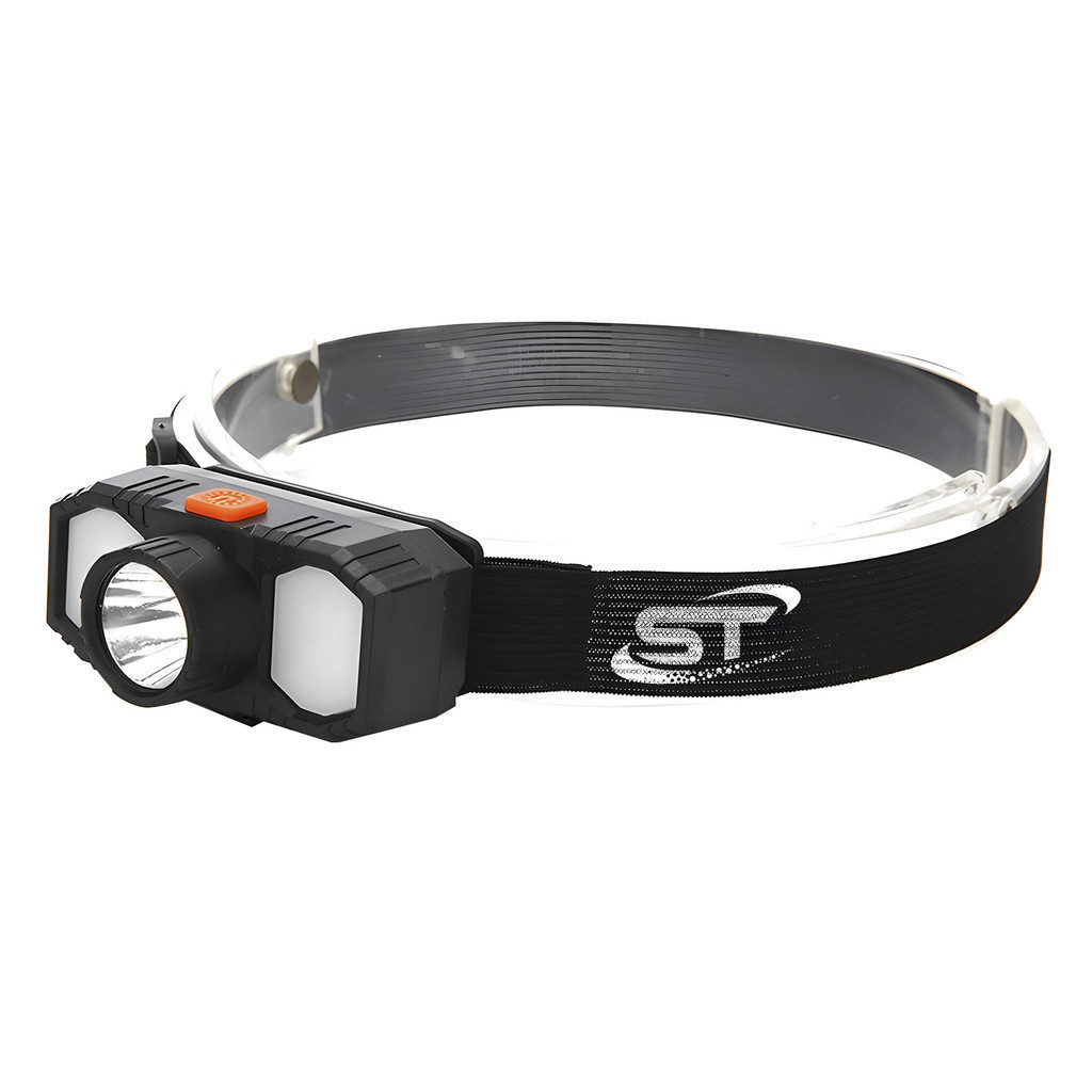 Headlamp Senter Cas Kepala Cahaya Samping + Cahaya Tengah Super Terang  Tahan Lama SUPER TERANG