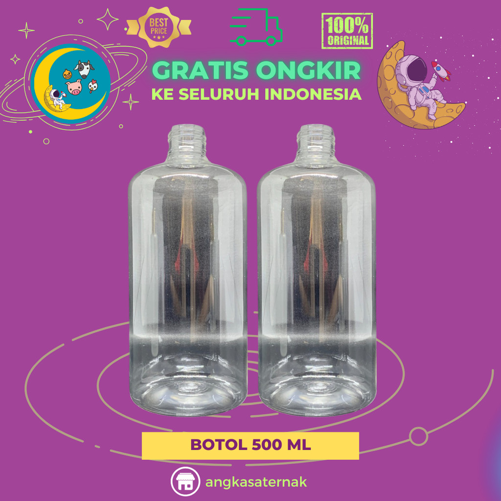 BOTOL 500 ML PLASTIK BENING - Refill Botol Pet